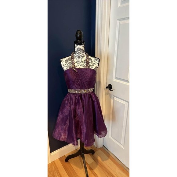Womens Dancing Queen Purple Dress Large Great for Prom/Wedding - Picture 1 of 6